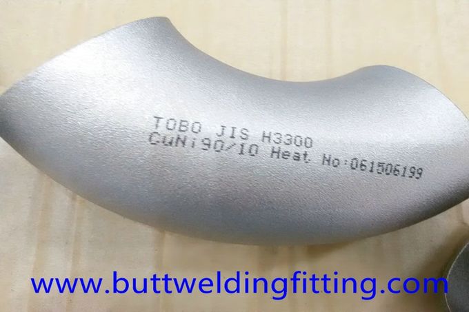  Nickel de cuivre 90/10 garnitures soudées bout à bout de coude de la LR de 90 degrés 4