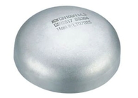 317L Material Stainless Steel Weld On Fittings Cap Silver Color Forged For Shipbuilding