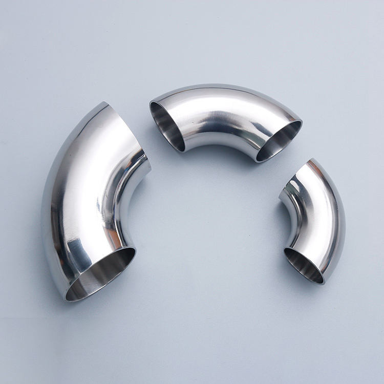 Sanitary Stainless Steel Pipe Fitting Elbow Male Elbow 1/4 Bsp X 8 Mm Od Pipe Bending Pipes
