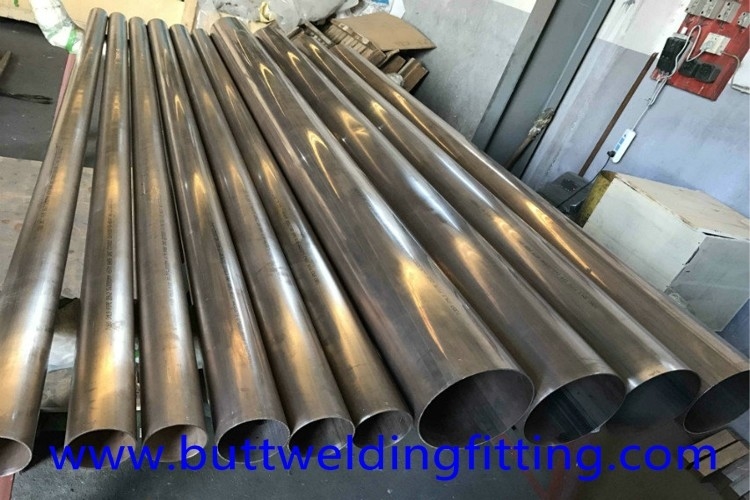 6 - 12m Length Copper Nickel Alloy 90/10 Pipe For Water Heater DN50 STD