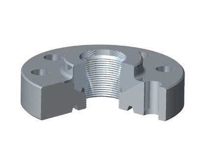 Bride filetée d'Inconel 625
