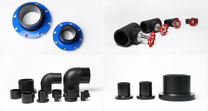 Connecteur droit de HDPE 4 pouces de 25mm de prise de soudage bout à bout soudant des garnitures de tuyau du HDPE Pn16 5