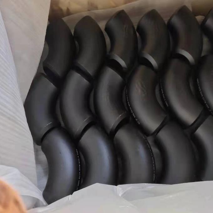 Rayon de soudage bout &agrave; bout long garnitures de tuyau d'acier au carbone de coude de 45 degr&eacute;s 1