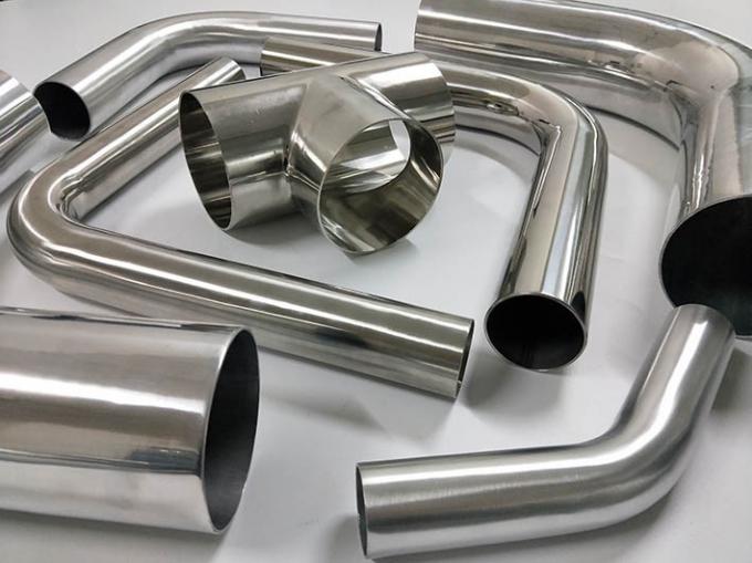 tuyau de coude d'échappement d'acier inoxydable de 127mm 90 degrés 5 pouces adaptés aux besoins du client 0