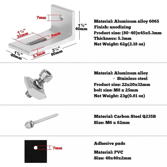 Chine usine d'échantillon gratuit L pied solaire de haute qualité de couleur acier carreaux de toit système de support photovoltaïque L pied 1