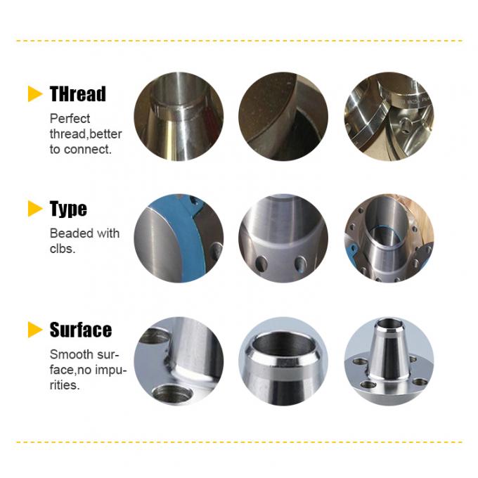 SA182 F51 Flange de cou de soudure longue ASME B16.5 600# Préférence de pression 8" Taille 405mm Longueur pour les applications résistantes à la corrosion 1