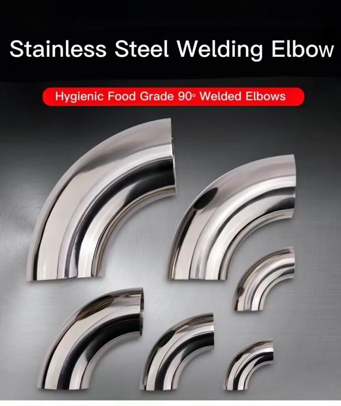 La peinture noire à 90 degrés, en acier inoxydable, coude en acier inoxydable, bout en acier inoxydable, coude soudé, coude long, coude longue, bonne qualité. 3