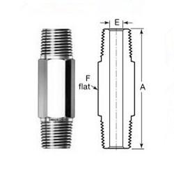 METAL de bonne qualité raccords de tuyauterie toutes tailles fileté mâle et femelle siège conique et siège de pied Bspt/Npt mamelon inoxydable 1
