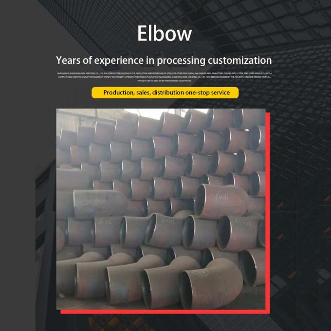 Metal China Manufacturer 304 en acier inoxydable 90D Butt souder coude Pipe d'ajustement coude pour le manche d'acier inoxydable 2