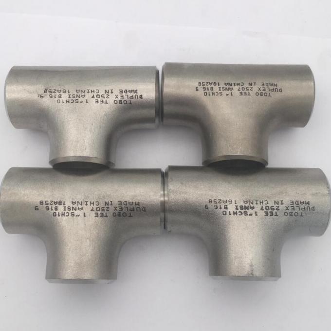 METAL Fittings de tuyaux en acier à faible alliage de soudage de boutons Fittings de tuyaux équivalents Tee A403 WP904L 6" SCH40 ASME B16.9 3