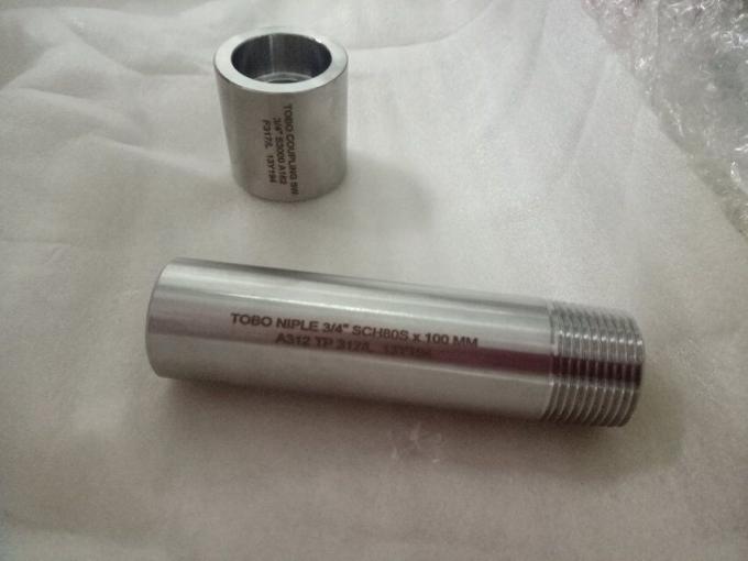 METAL 2205 acier allié 3/4 pouces STD 80MM 100MM longueur 3000# 6000# raccords forgés fil de tuyau téton 0