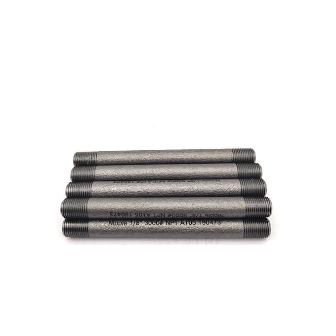 METAL 2205 acier allié 3/4 pouces STD 80MM 100MM longueur 3000# 6000# raccords forgés fil de tuyau téton 2