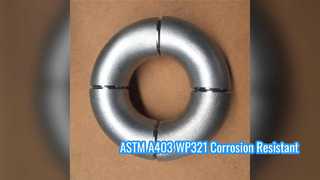 ASTM A403 WP321 Courbure de retour à 180 degrés Conforme à la NACE