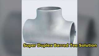 Té barré en acier super duplex 6 pouces SCH80 ASME B6