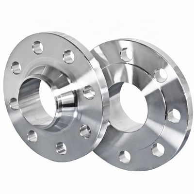Plate Flange Pipe Fittings Carbon Steel Stainless Steel Forged Din To Ansi Floor Flange silvery