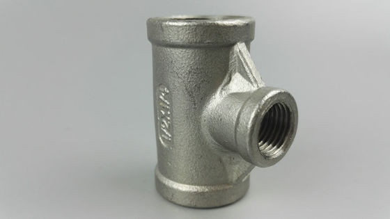 TH Reducing Tee Threaded Fitting Forged Pipe Fitting NPS 1/8" - NPS 4" ASTM A182 F304/F304L, F316/F316LASTM A105ASME B16.11