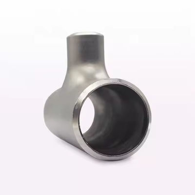 304 Stainless Steel Reducing Tee Seamless Construction Polished Finish