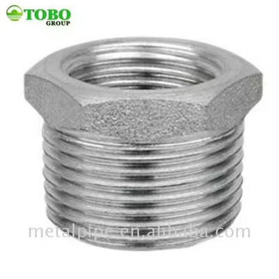 TOBO Brass Pipe Fitting 1/2" Male X 1/2" Female NPT Brass Reducer Hex Reducing Bushing
