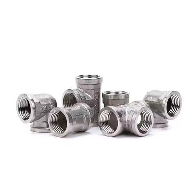 Stainless Steel WP304L WP316L Equal Tee SCH STD Threaded Tee