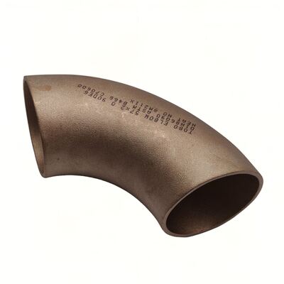 C70600 Copper Nickel 90 Degree Long Radius Butt Weld Elbow CuNi 90/10 Marine Seawater Pipe Fitting