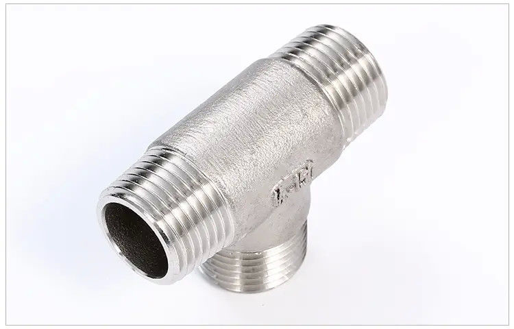 TH Stright Tee Threaded Fitting Forged Pipe Fitting NPS 1/8" - NPS 4" ASTM A182 F304/F304L, F316/F316LASTM A105ASME B16.11ASME B1.20.1