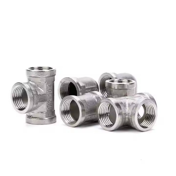 Factory Wholesale Price Hardware Pipe Fittings Reducing Pipe Fitting Mech Copper Brass Tee Threaded