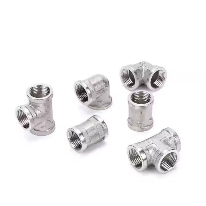 Factory Wholesale Price Hardware Pipe Fittings Reducing Pipe Fitting Mech Copper Brass Tee Threaded