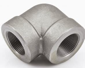 Pipe Fitting 90 Degree SW/TH 3000LB ASTM A182 F316L ASME B16.11 Stainless Steel 3/4 Thread Elbow