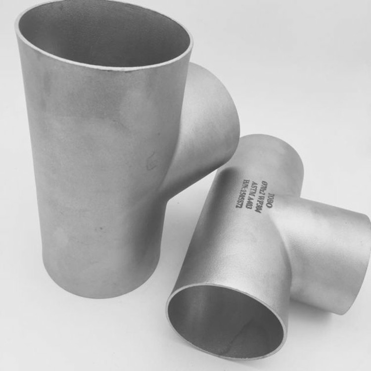 Super Duplex UNS S32750 Butt Welding Forged Pipe Fittings 304 Sch40 Equal Reducing Tee