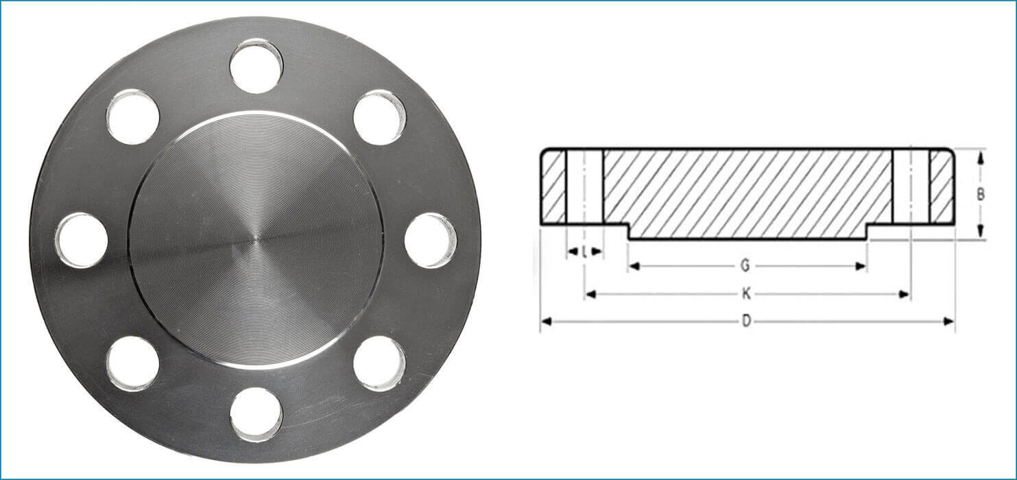 Rapid Dispatch Low MOQ Customized SS316 Stainless Steel Blind Flange for Oil Gas Pipeline Engineering