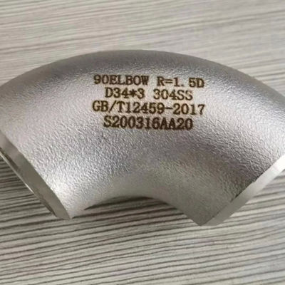 BV Certificate Stainless Steel Elbow Welded Connection ASME/ANSI B16.9 Standard
