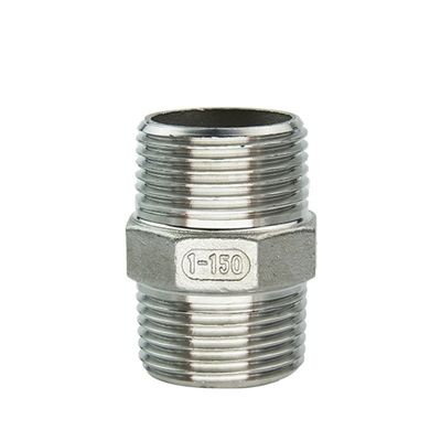 Stainless Steel 304/316 Hydraulic Hose Pipe Connection NPT BSP Female/Male Hex Nipple