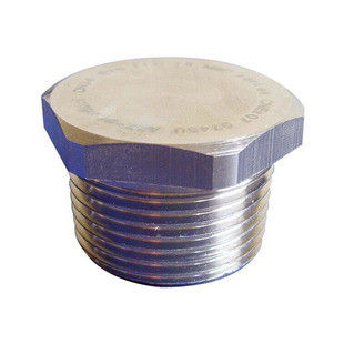 1/2Inch Stainless Steel Male NPT Thread Brass Cored Hex Head Plug Coupler Adapter Pipe Fitting