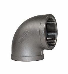 90 Degree Elbow Stainless Steel Pipe Fittings Double Internal Threaded Tube Connector