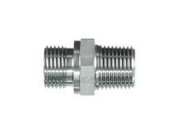 Stainless Steel 304/316 Hydraulic Hose Pipe Connection NPT BSP Female/Male Hex Nipple