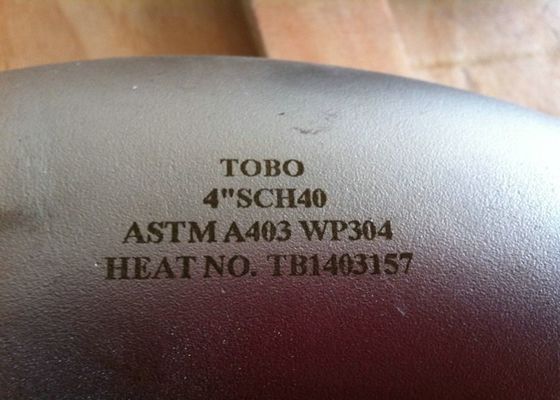Raccord de tuyau soudé bout à bout sans couture, coude à rayon de 90 degrés en acier inoxydable ASME B16.9, 304/316L