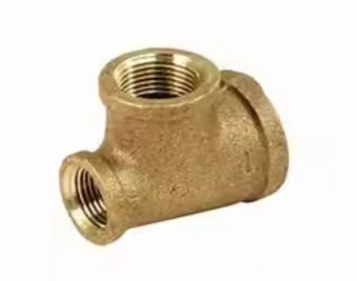 ANSI Multinational Standard Brass Tee Fittings Copper Multifunctional Coupler/Bushing NPT Thread Weld Plumbing Oil Head ﻿