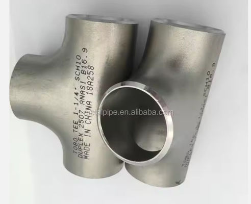 Seamless Stainless Steel Butt Weld Fittings Pipe Tube Fittings Three Way Tee Reducing Tee