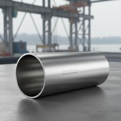 Tuyau en acier inoxydable duplex miroir avec diamètre intérieur personnalisé, norme JIS, idéal pour les équipements marins et les plateformes offshore