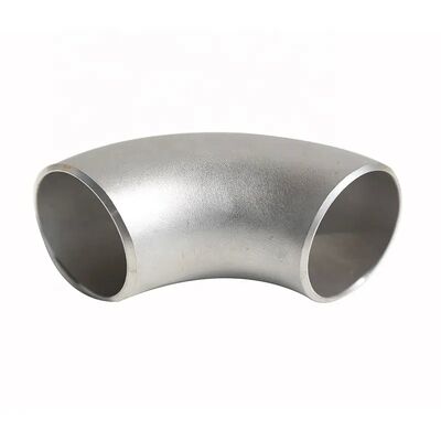 304/316SS Pipe de soudage sans soudure à long rayon de 90°, coudée de bout de coude, assortie de la norme ASME B16.9